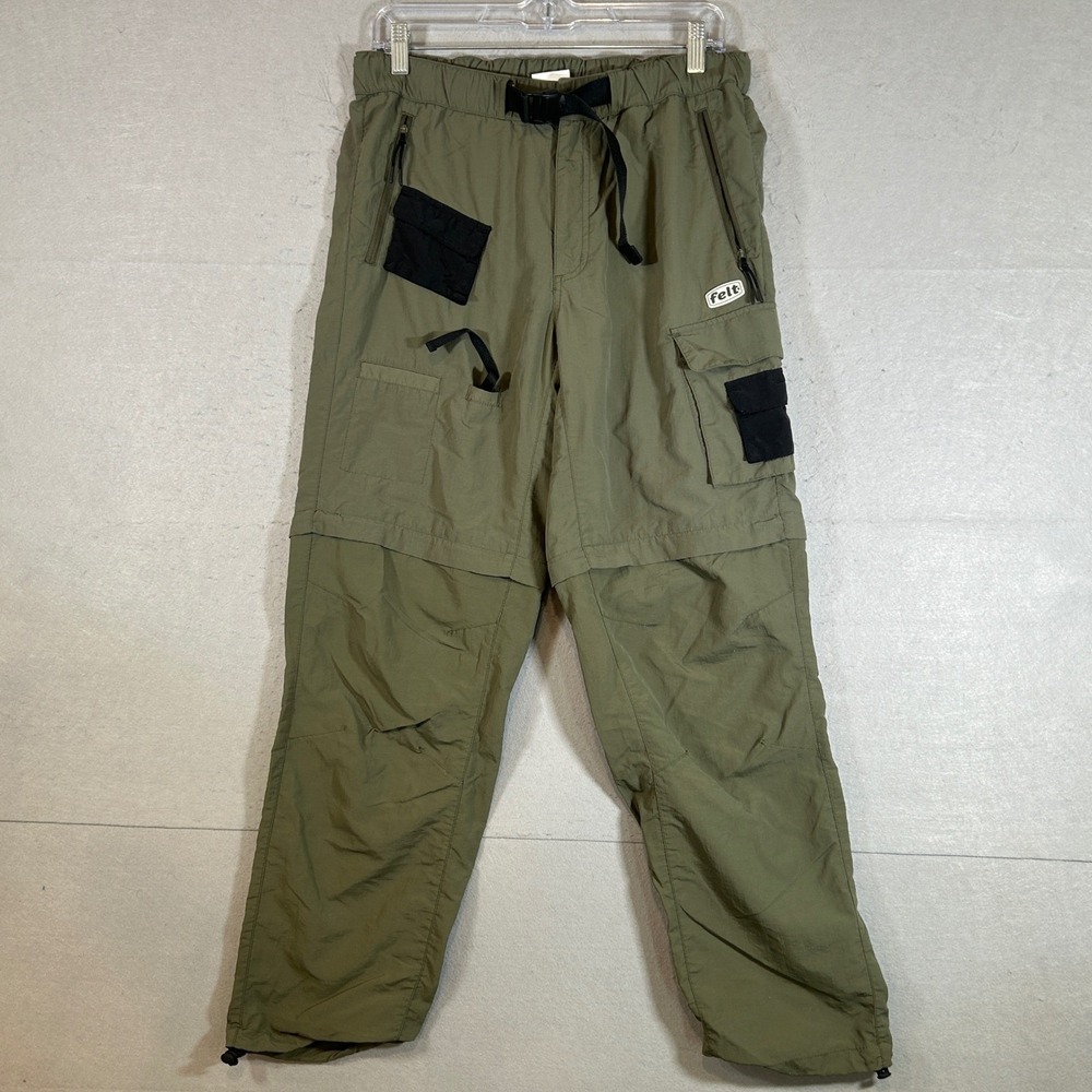 Felt Men's Small Pants Green Everglades Convertible Cargo